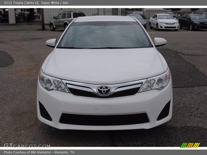 Super White / Ash 2013 Toyota Camry LE