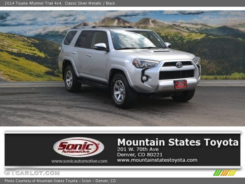Classic Silver Metallic / Black 2014 Toyota 4Runner Trail 4x4