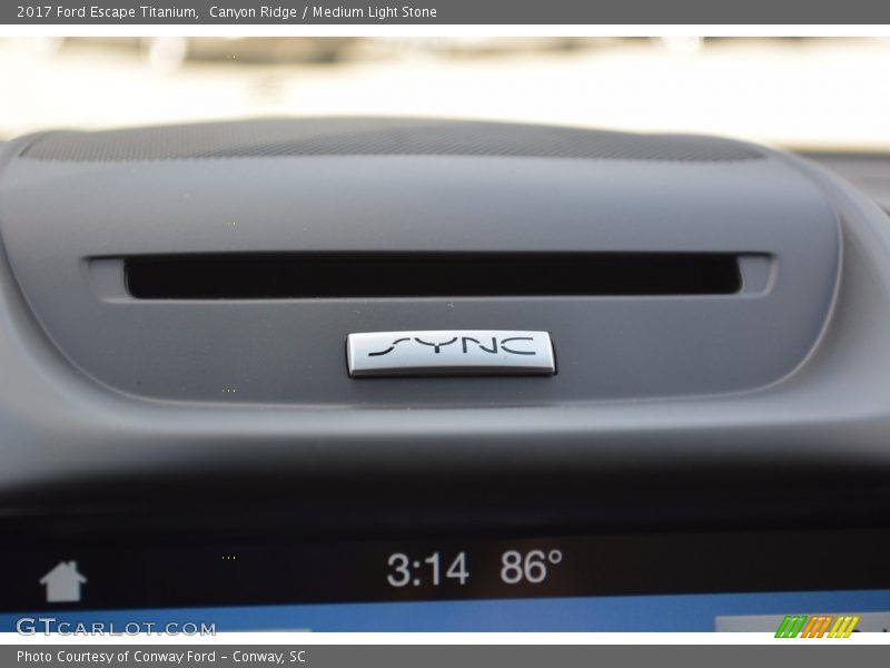 Canyon Ridge / Medium Light Stone 2017 Ford Escape Titanium