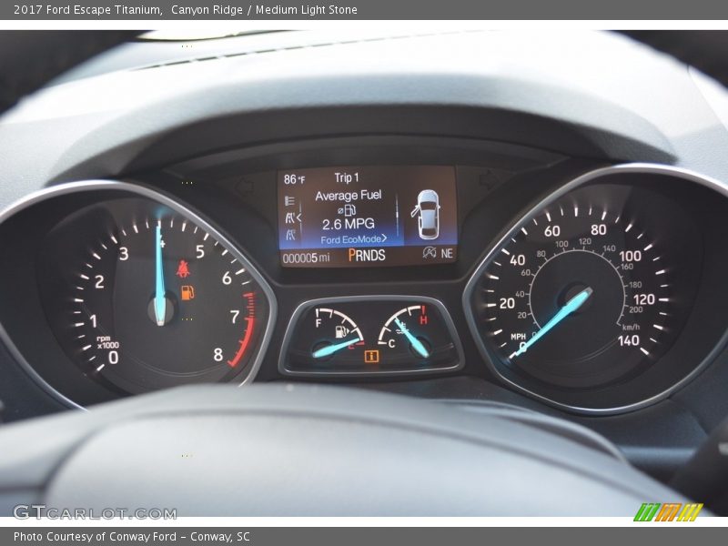 Canyon Ridge / Medium Light Stone 2017 Ford Escape Titanium