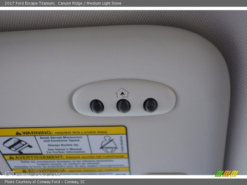Canyon Ridge / Medium Light Stone 2017 Ford Escape Titanium