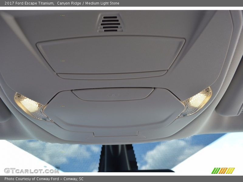 Canyon Ridge / Medium Light Stone 2017 Ford Escape Titanium