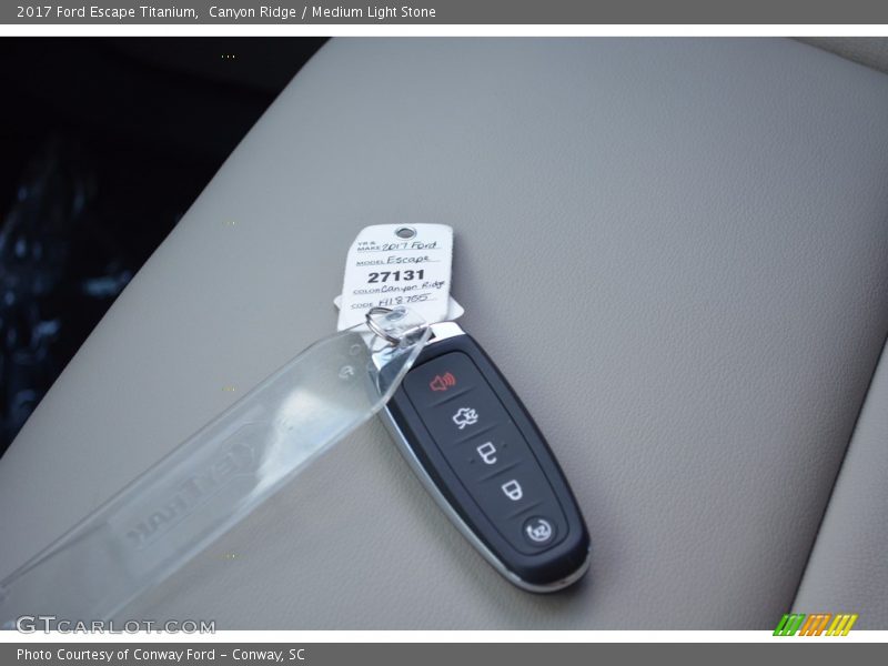 Canyon Ridge / Medium Light Stone 2017 Ford Escape Titanium