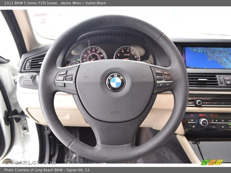 Alpine White / Oyster/Black 2013 BMW 5 Series 528i Sedan