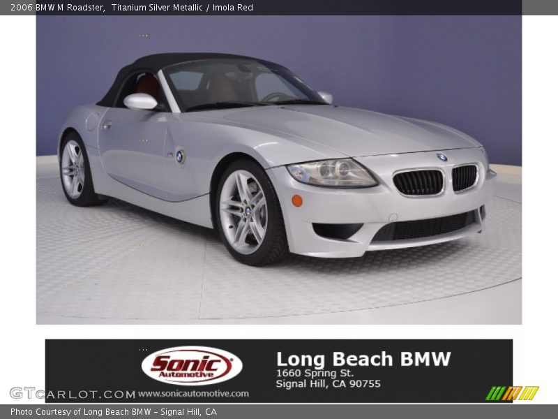 Titanium Silver Metallic / Imola Red 2006 BMW M Roadster