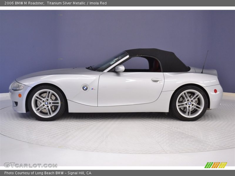 Titanium Silver Metallic / Imola Red 2006 BMW M Roadster