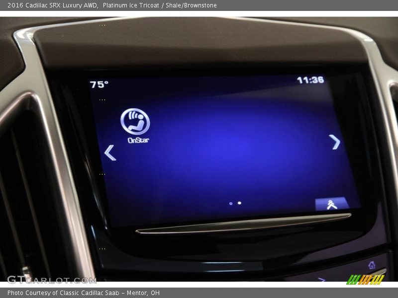 Platinum Ice Tricoat / Shale/Brownstone 2016 Cadillac SRX Luxury AWD