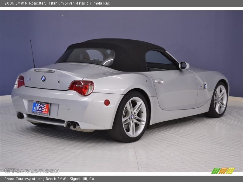 Titanium Silver Metallic / Imola Red 2006 BMW M Roadster