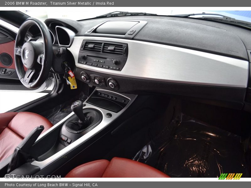 Titanium Silver Metallic / Imola Red 2006 BMW M Roadster