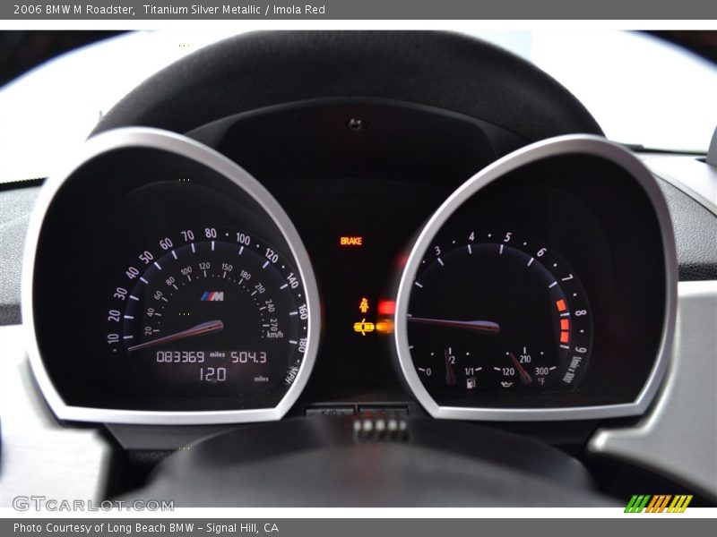 Titanium Silver Metallic / Imola Red 2006 BMW M Roadster