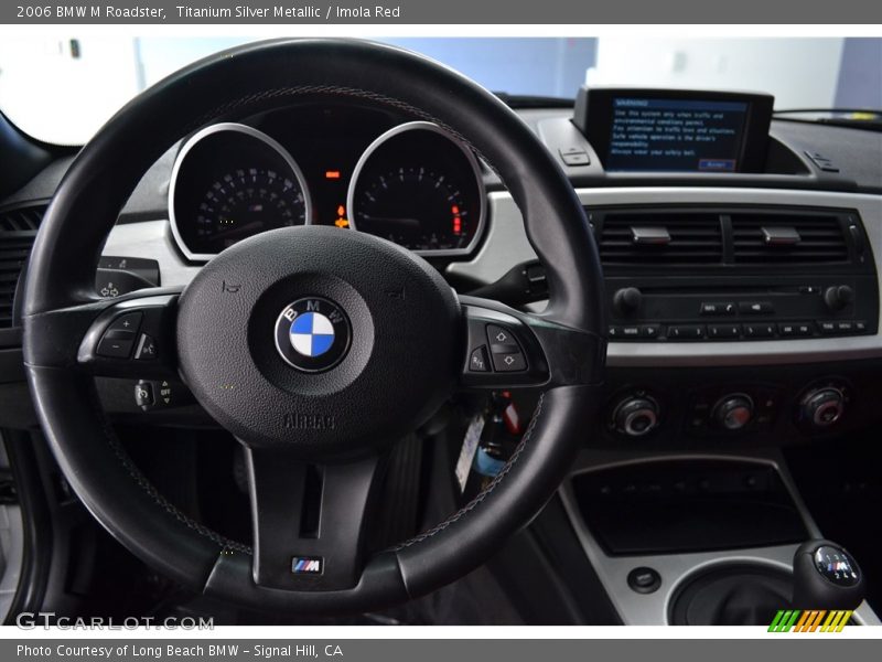 Titanium Silver Metallic / Imola Red 2006 BMW M Roadster