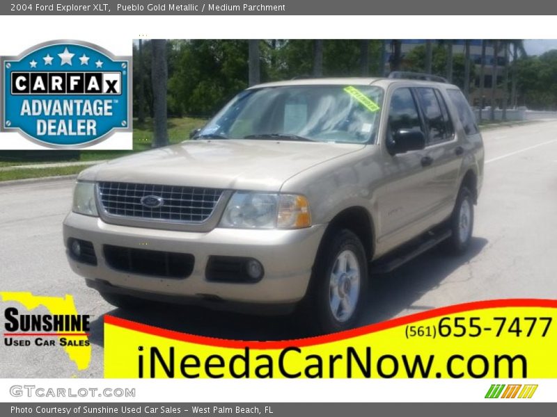 Pueblo Gold Metallic / Medium Parchment 2004 Ford Explorer XLT