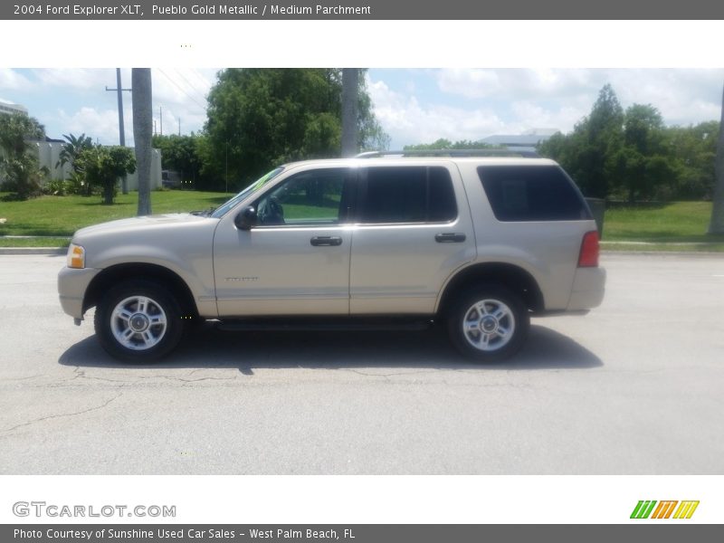 Pueblo Gold Metallic / Medium Parchment 2004 Ford Explorer XLT