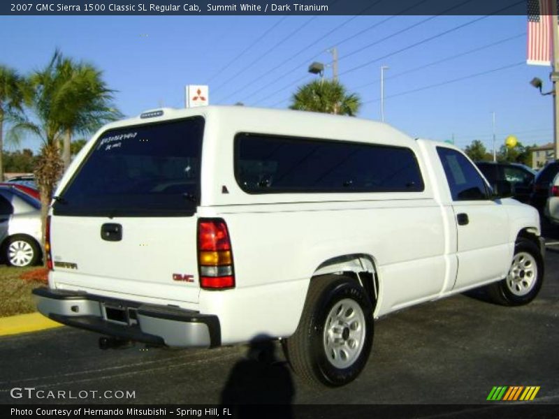 Summit White / Dark Titanium 2007 GMC Sierra 1500 Classic SL Regular Cab