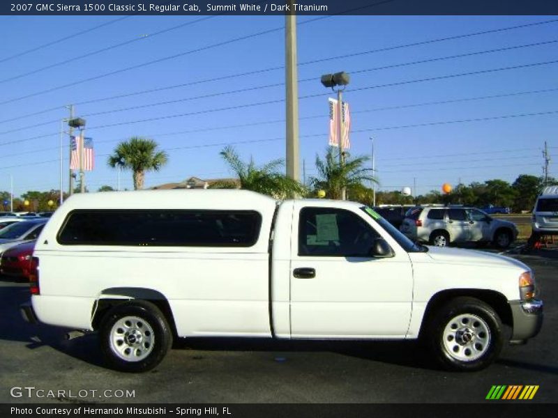 Summit White / Dark Titanium 2007 GMC Sierra 1500 Classic SL Regular Cab