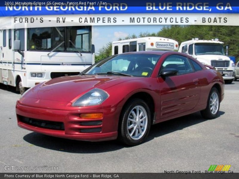 Patriot Red Pearl / Tan 2001 Mitsubishi Eclipse GS Coupe