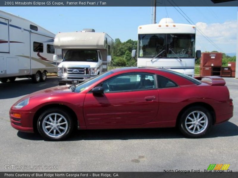 Patriot Red Pearl / Tan 2001 Mitsubishi Eclipse GS Coupe