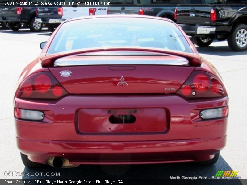 Patriot Red Pearl / Tan 2001 Mitsubishi Eclipse GS Coupe