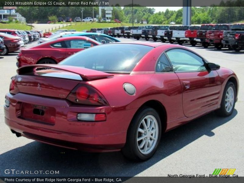 Patriot Red Pearl / Tan 2001 Mitsubishi Eclipse GS Coupe