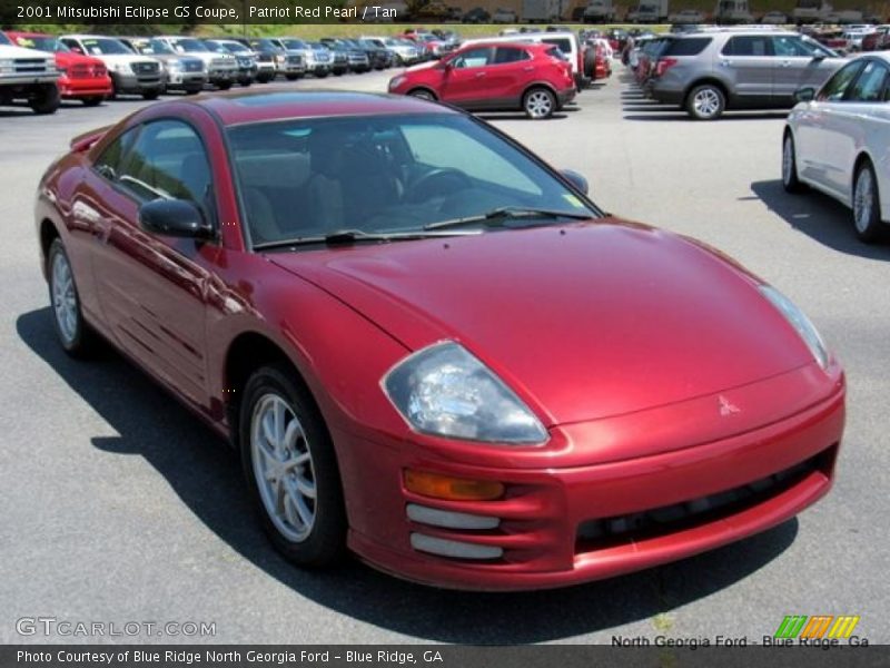 Patriot Red Pearl / Tan 2001 Mitsubishi Eclipse GS Coupe