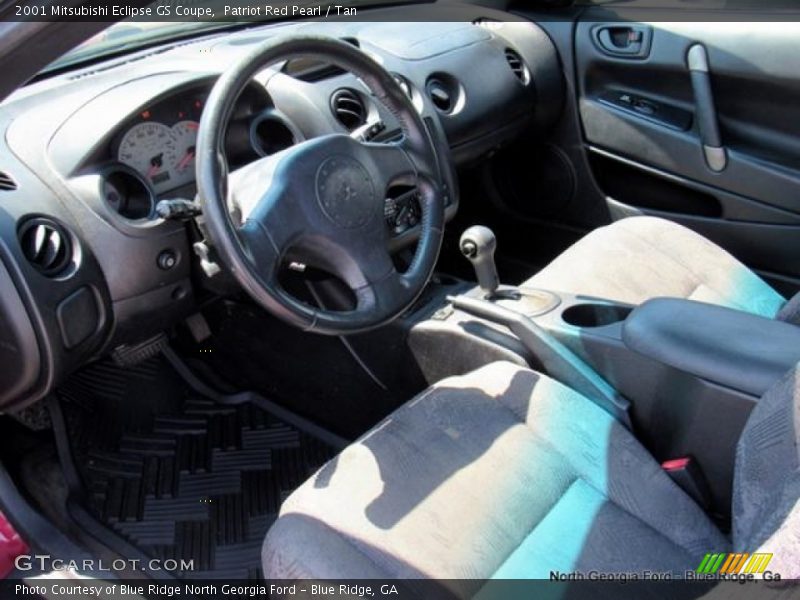 Patriot Red Pearl / Tan 2001 Mitsubishi Eclipse GS Coupe