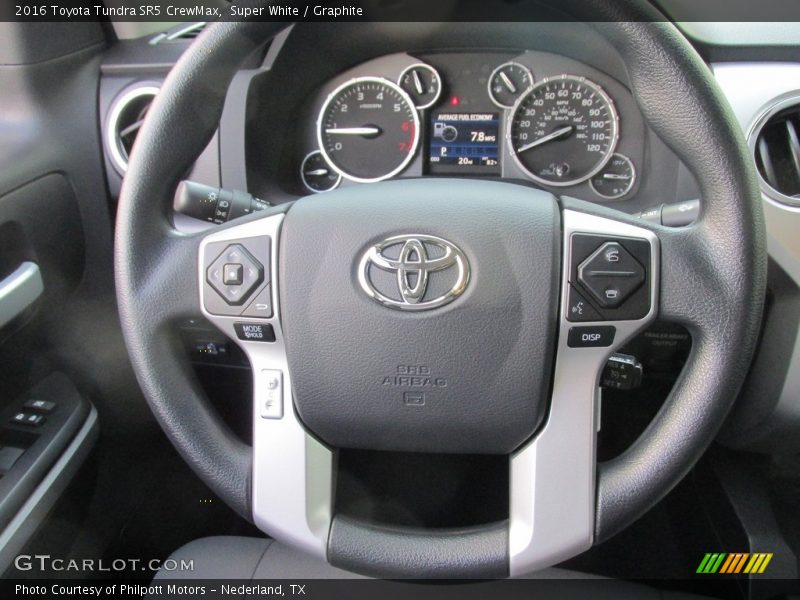 Super White / Graphite 2016 Toyota Tundra SR5 CrewMax