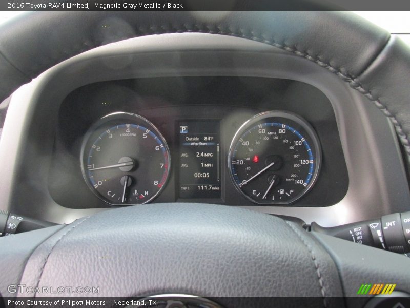 Magnetic Gray Metallic / Black 2016 Toyota RAV4 Limited