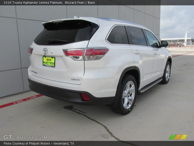 Blizzard Pearl / Black 2016 Toyota Highlander Limited Platinum