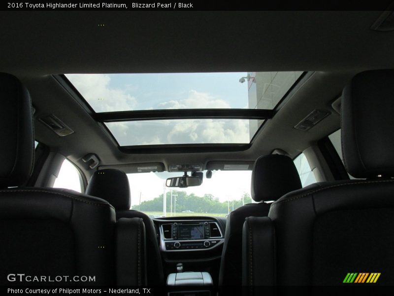 Blizzard Pearl / Black 2016 Toyota Highlander Limited Platinum
