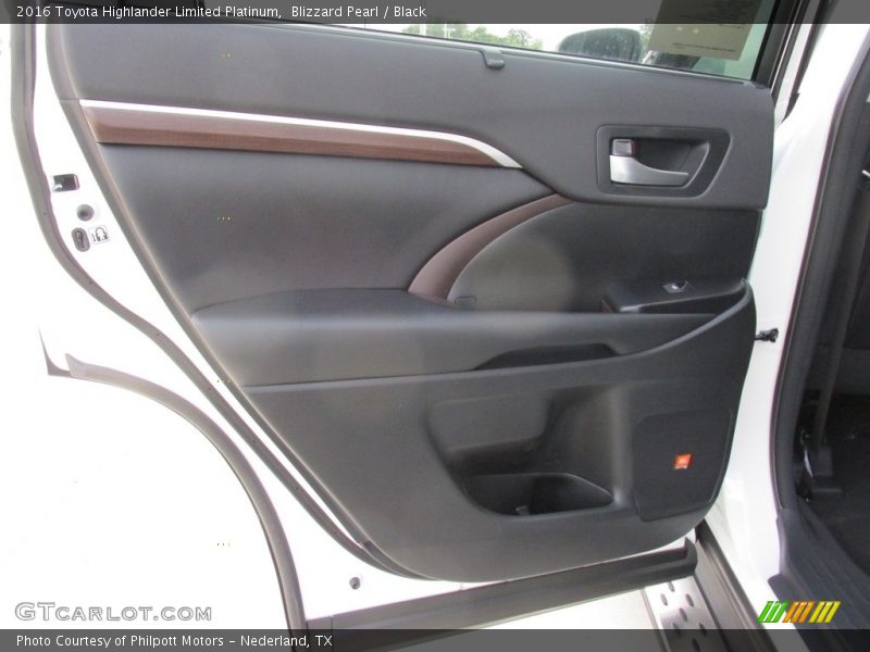 Blizzard Pearl / Black 2016 Toyota Highlander Limited Platinum