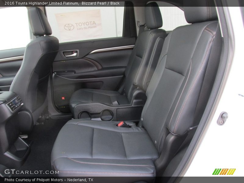 Blizzard Pearl / Black 2016 Toyota Highlander Limited Platinum