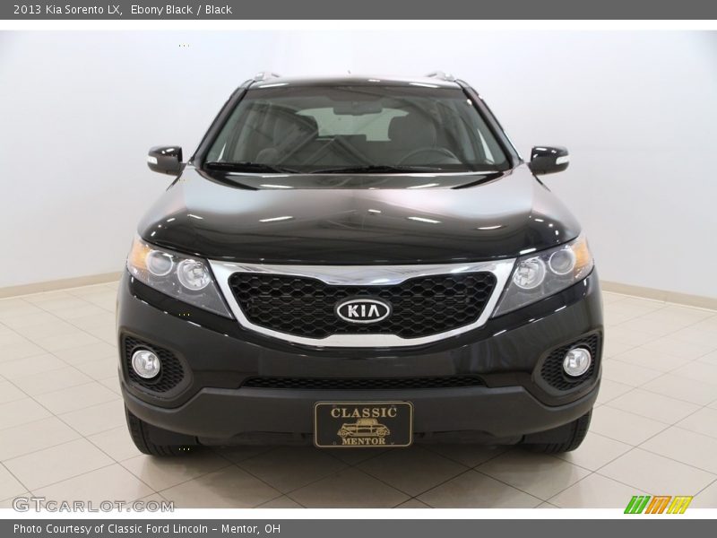 Ebony Black / Black 2013 Kia Sorento LX