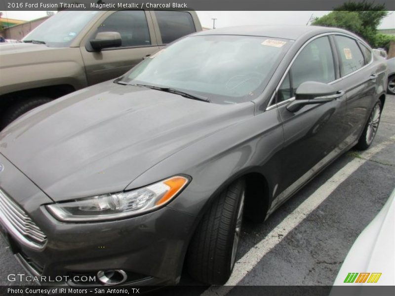 Magnetic Metallic / Charcoal Black 2016 Ford Fusion Titanium