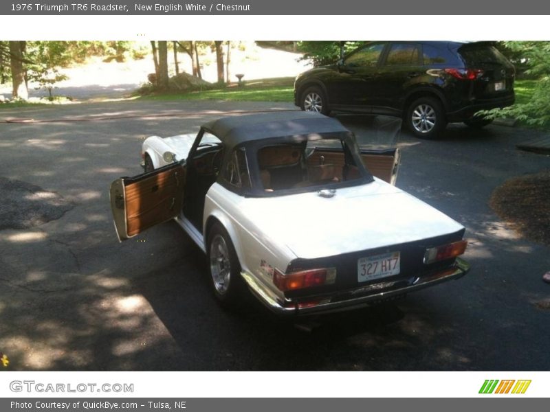 New English White / Chestnut 1976 Triumph TR6 Roadster