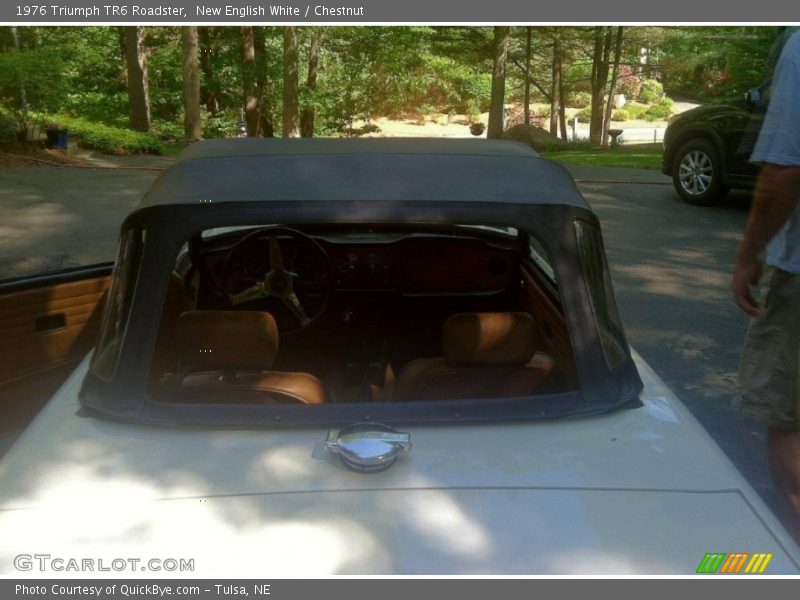 New English White / Chestnut 1976 Triumph TR6 Roadster