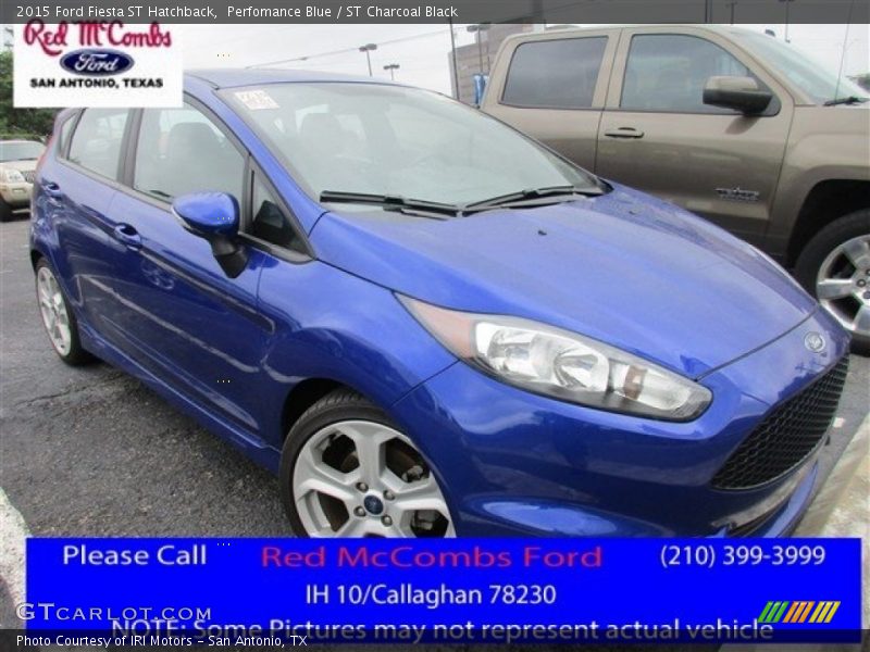 Perfomance Blue / ST Charcoal Black 2015 Ford Fiesta ST Hatchback