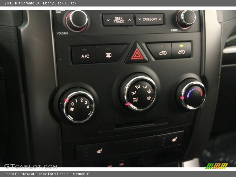 Ebony Black / Black 2013 Kia Sorento LX