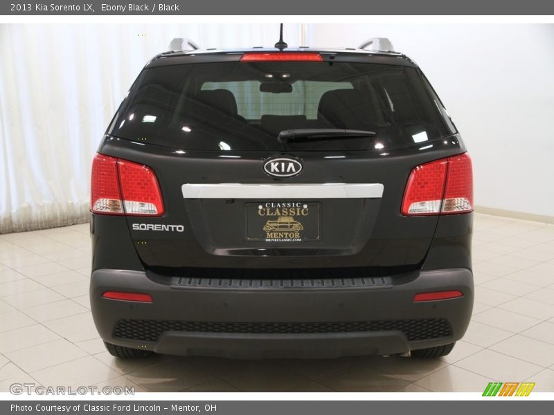 Ebony Black / Black 2013 Kia Sorento LX