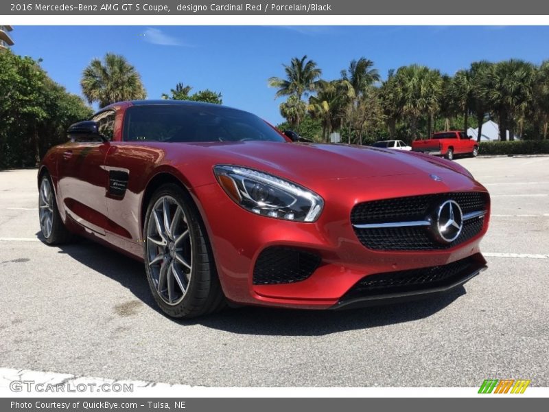 designo Cardinal Red / Porcelain/Black 2016 Mercedes-Benz AMG GT S Coupe