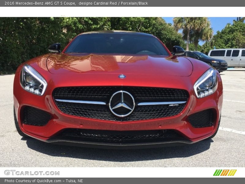 designo Cardinal Red / Porcelain/Black 2016 Mercedes-Benz AMG GT S Coupe