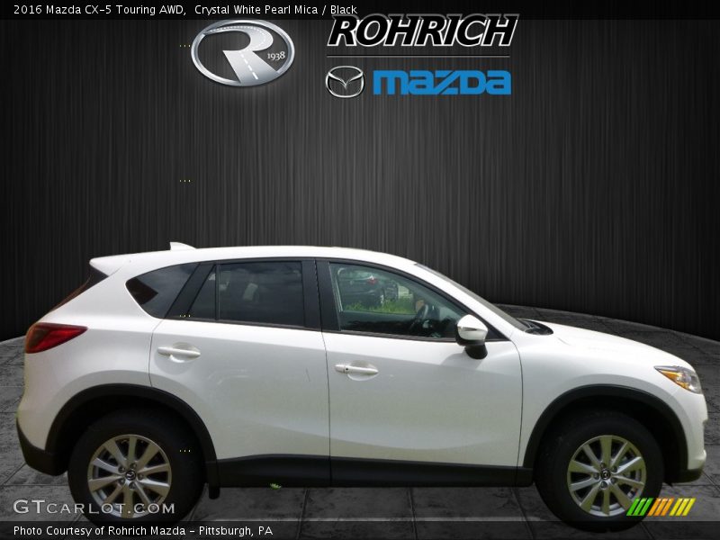 Crystal White Pearl Mica / Black 2016 Mazda CX-5 Touring AWD