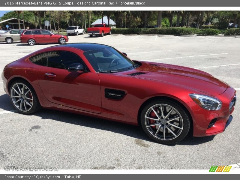designo Cardinal Red / Porcelain/Black 2016 Mercedes-Benz AMG GT S Coupe
