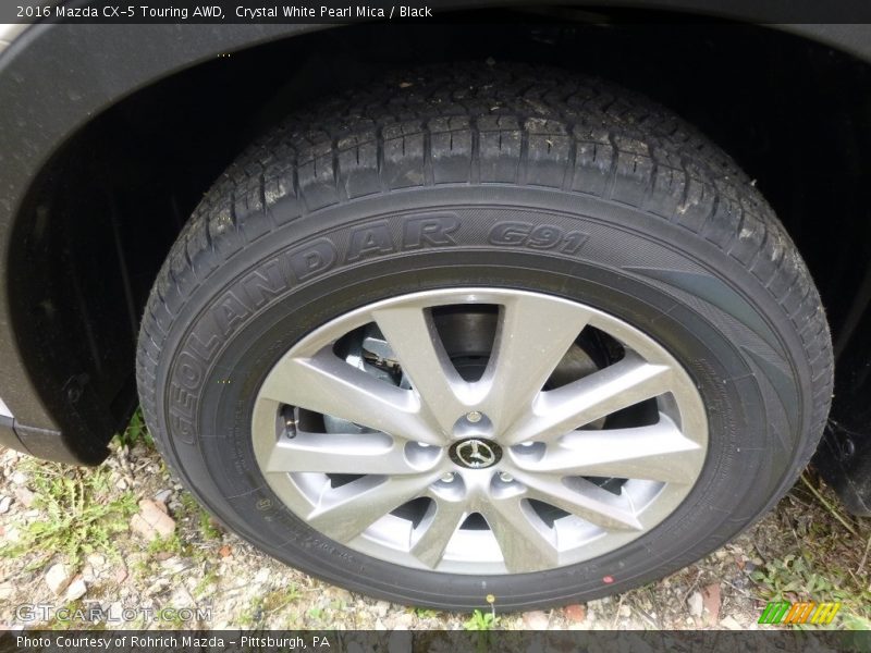 Crystal White Pearl Mica / Black 2016 Mazda CX-5 Touring AWD