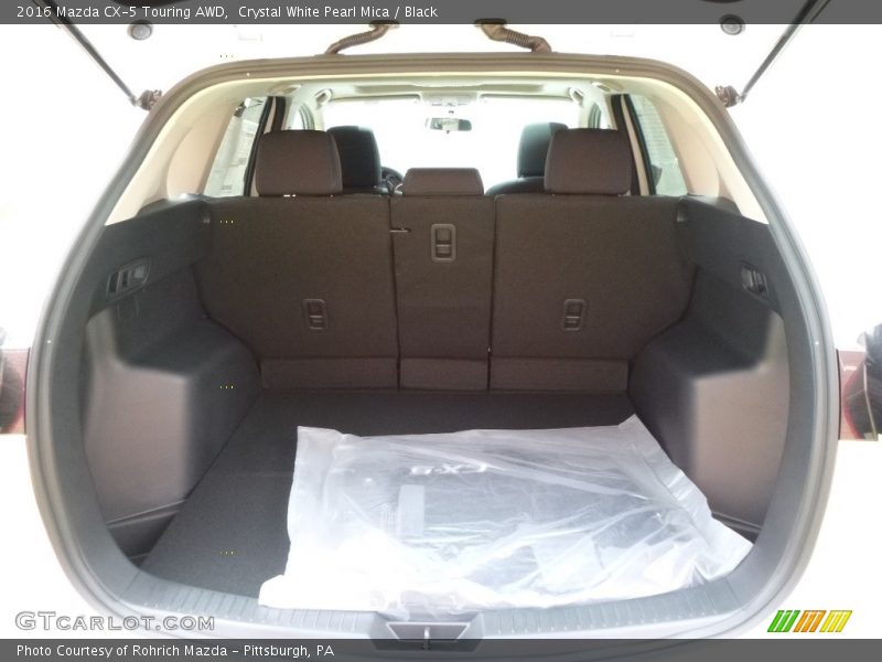 Crystal White Pearl Mica / Black 2016 Mazda CX-5 Touring AWD