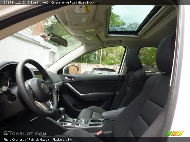 Crystal White Pearl Mica / Black 2016 Mazda CX-5 Touring AWD