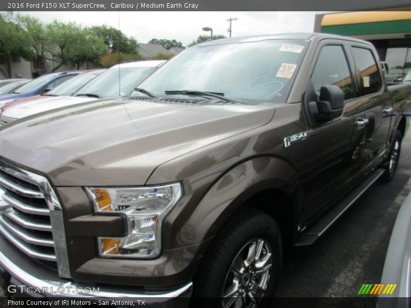 Caribou / Medium Earth Gray 2016 Ford F150 XLT SuperCrew