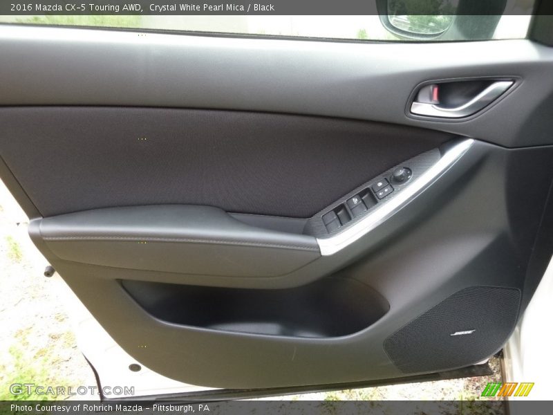 Crystal White Pearl Mica / Black 2016 Mazda CX-5 Touring AWD