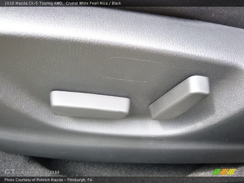 Crystal White Pearl Mica / Black 2016 Mazda CX-5 Touring AWD