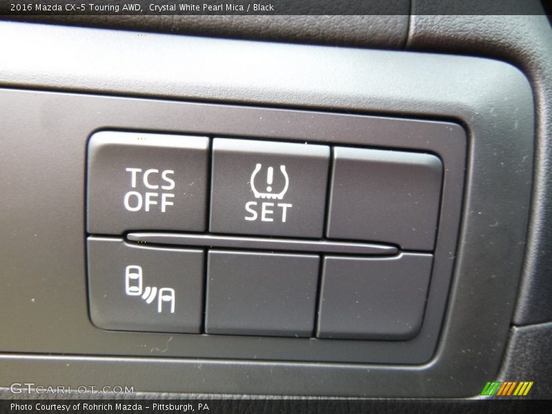 Crystal White Pearl Mica / Black 2016 Mazda CX-5 Touring AWD