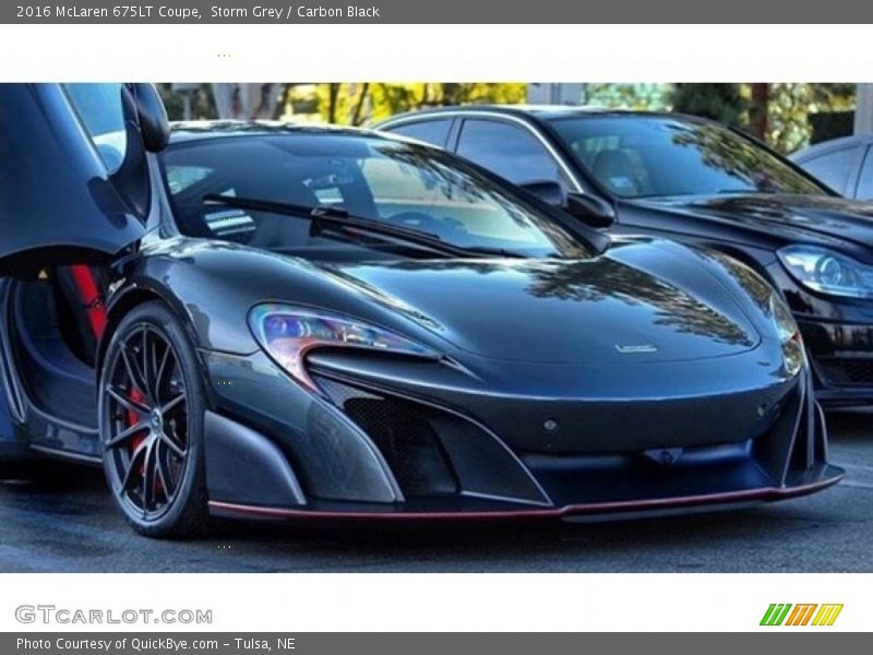 Storm Grey / Carbon Black 2016 McLaren 675LT Coupe